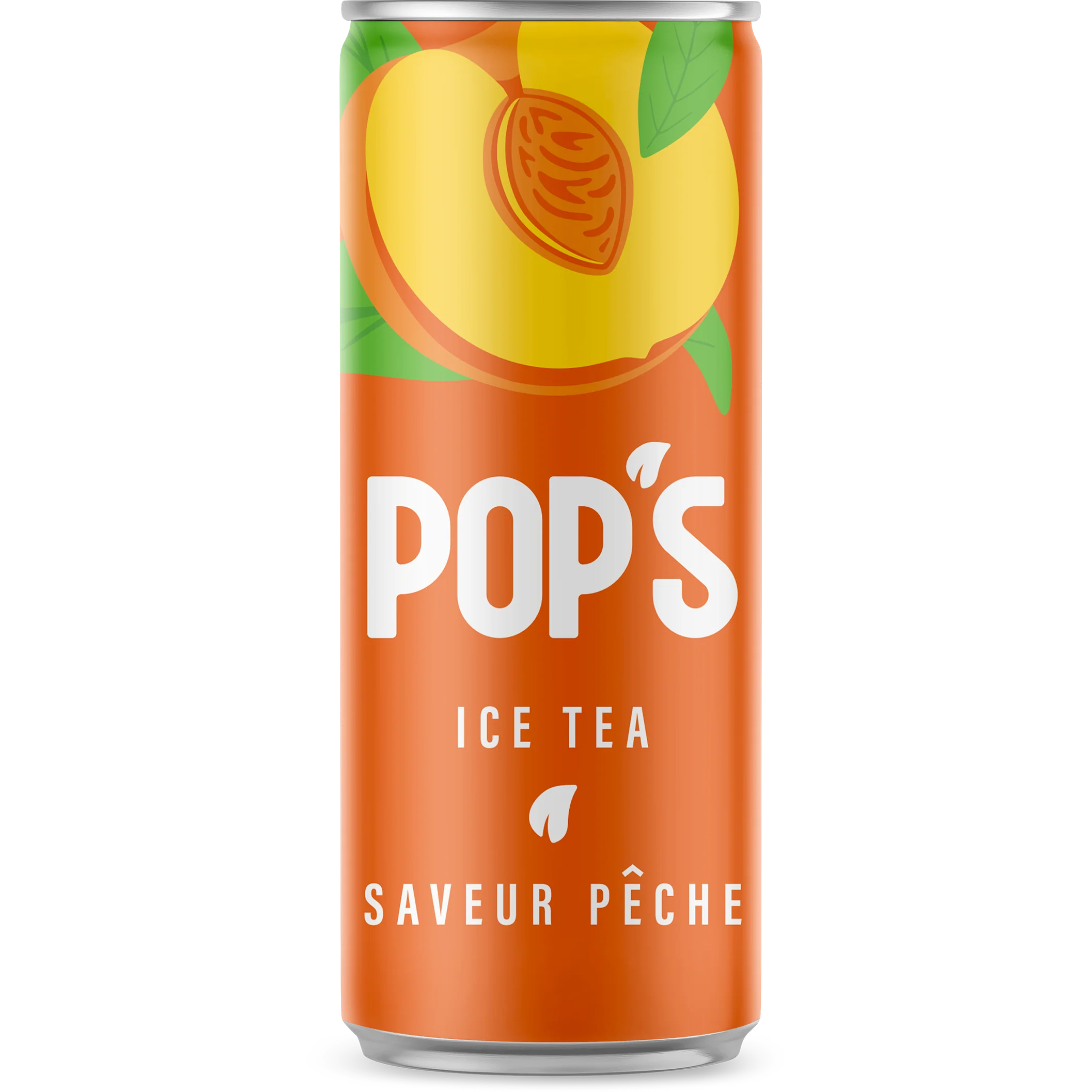 Bebida de Té Helado con Melocotón Pop's en Lata